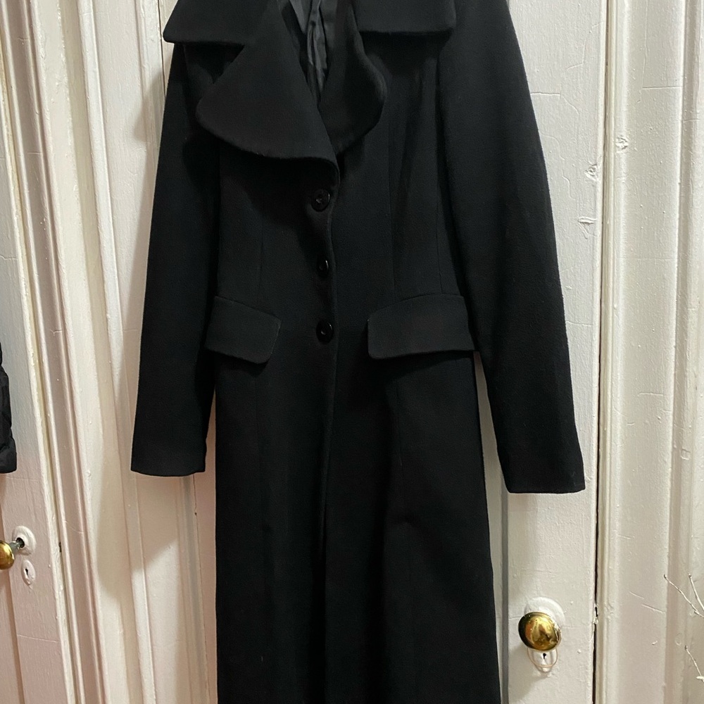 Rinascimento - Cose Cosi - black wool blend coat- size S